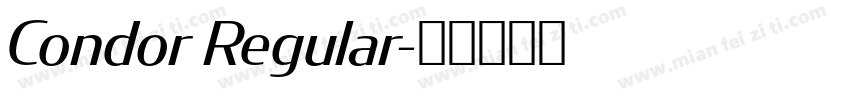 Condor Regular字体转换